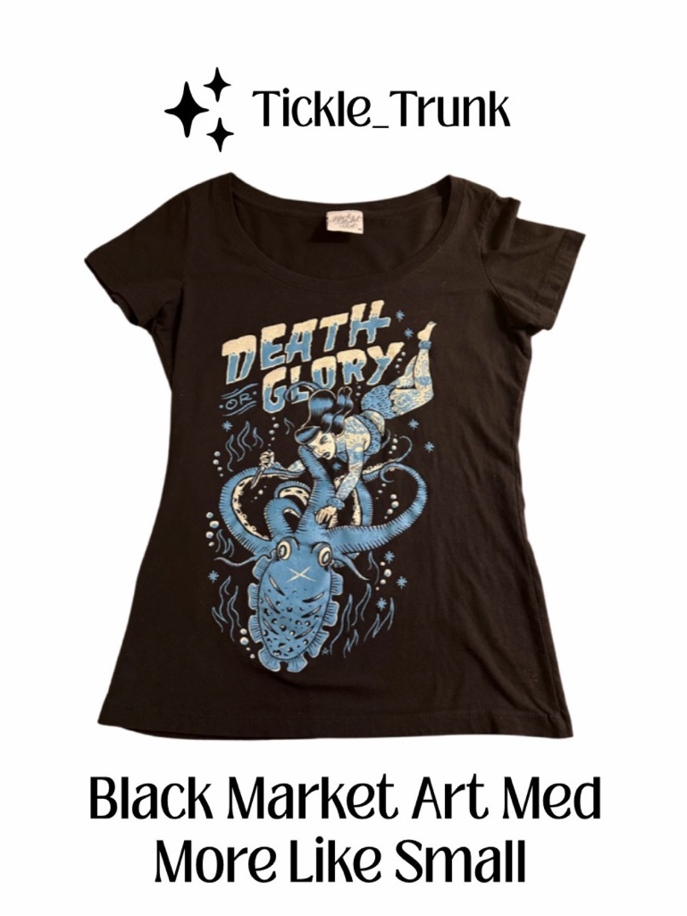 Black Market Art  'Death or Glory' Graphic Tee by Adi